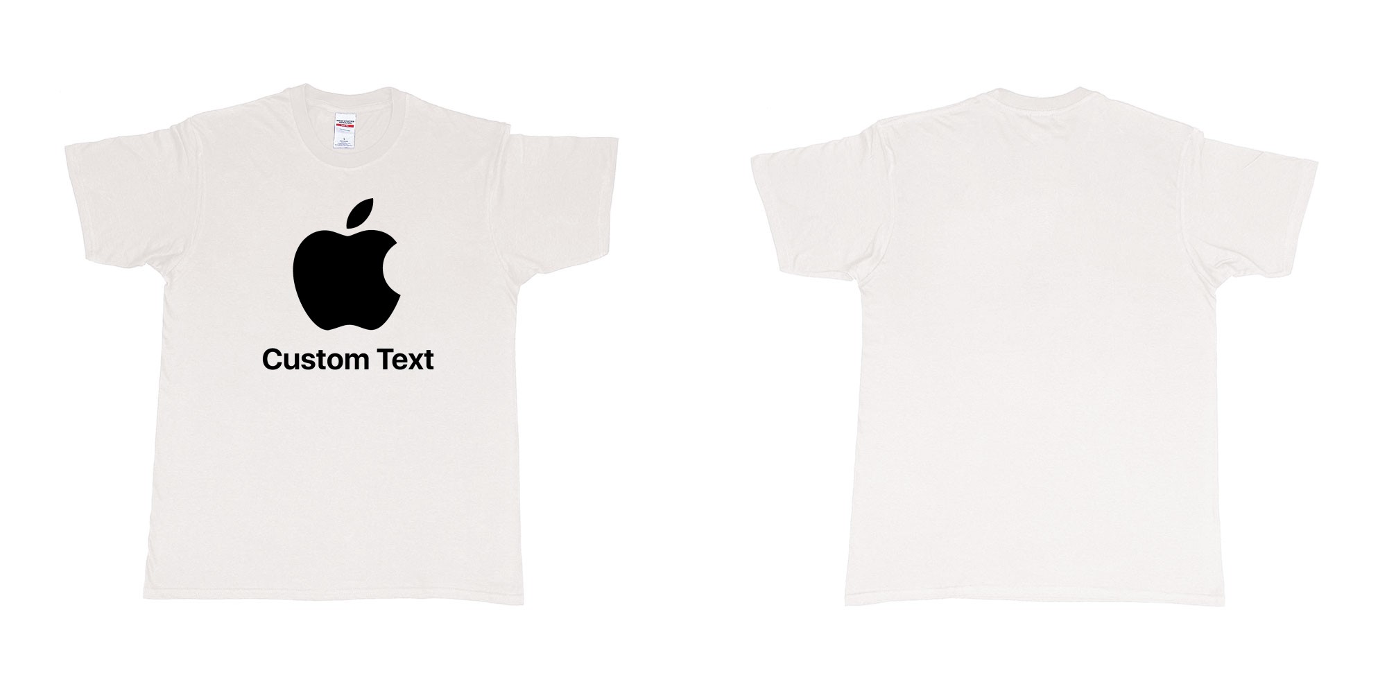 Custom tshirt design  in fabric color white choice your own text made in Bali by The Pirate Way