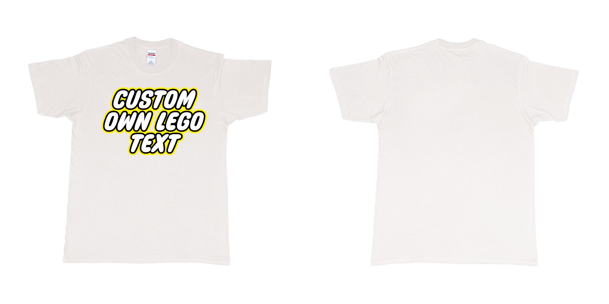 Custom tshirt design  in fabric color white choice your own text made in Bali by The Pirate Way