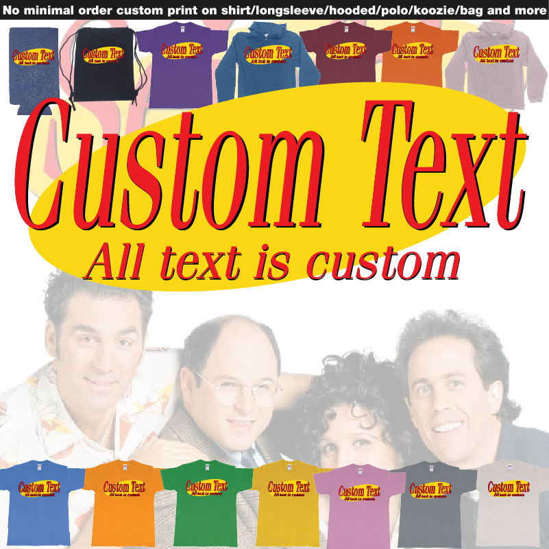 Jerry Seinfeld Tv Show Logo Custom Own Text Same Style 02 Overview Design Samples