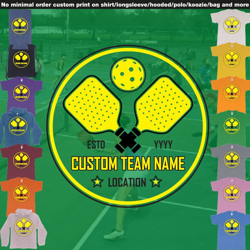 Pickleball Club Team Own Custom Design Print Bali