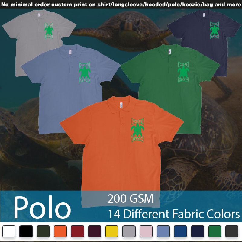 Print Turtle Tribal Add Own Custom Text Or Logo Bali Design Polo Shirts Samples On Demand Printing Bali