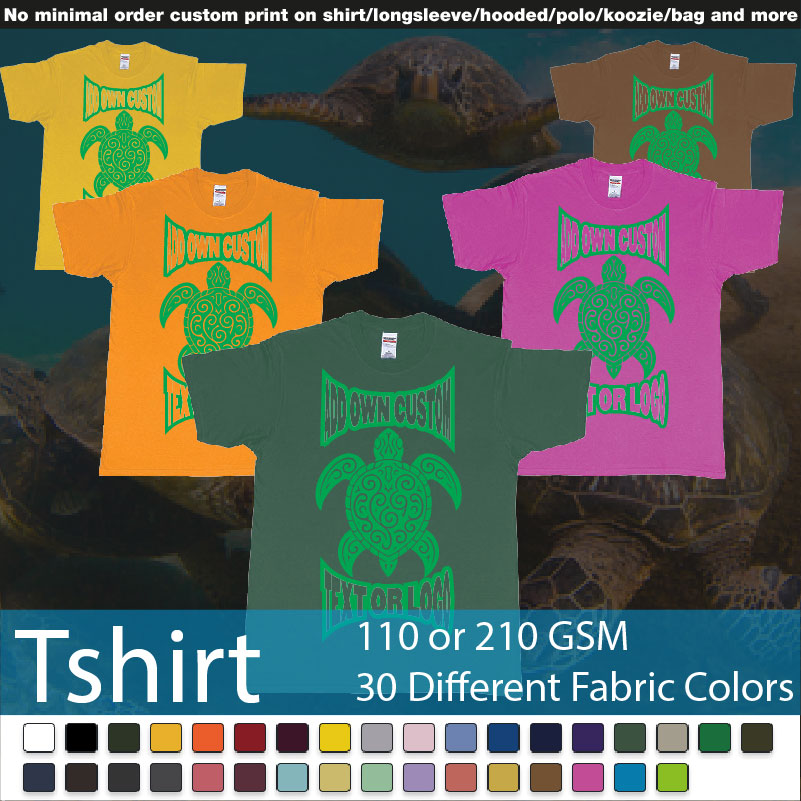 Print Turtle Tribal Add Own Custom Text Or Logo Bali Design Roundneck Tshirt Samples On Demand Printing Bali