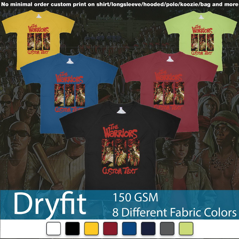 The Warriors 1979 Custom Text Birthday Dryfit Tshirts Samples On Demand Printing Bali