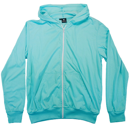 (T33S) Long Sleeve Style Zippy Hoodie (2056) Mint 01
